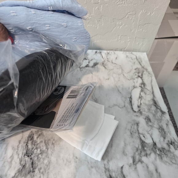 Blue Dress with Pink Ribbon and Accessories - Picture 4 of 5